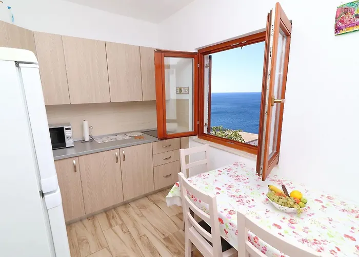 Lägenhet Seaside Hrka - Comfort One Bedroom With Terrace And Sea View 1 *