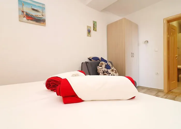 Seaside Hrka - Comfort One Bedroom With Terrace And Sea View 1 Lägenhet *